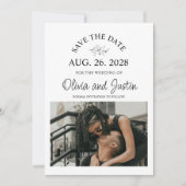 Minimalistische Save the Date  Kaart (Voorkant)