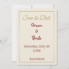 Minimalistische Save the Date Kaart