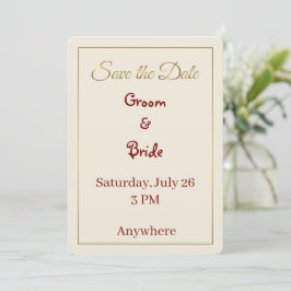Minimalistische Save the Date Kaart
