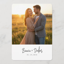 Minimalistische Save The Date Kaart