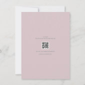 Minimalistische Save the Date Kaart Dusky Rose (Achterkant)