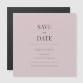 Minimalistische Save the Date Kaart Dusky Rose (Voorkant / Achterkant)