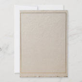 Minimalistische Save the Date Kaart | Elegante Bot (Achterkant)