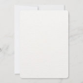 Minimalistische Save the Date Kaart, Moderne Bruil (Achterkant)