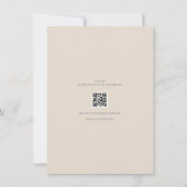 Minimalistische Save the Date Kaart Zachte Latte (Achterkant)
