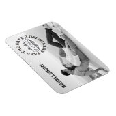 Minimalistische Save the Date moderne trouwfoto Magneet (Rechterzijde)