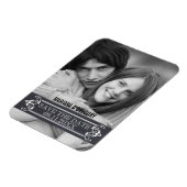 Minimalistische Save the Date moderne trouwfoto Magneet (Linkerzijde)