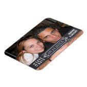 Minimalistische Save the Date moderne trouwfoto Magneet (Linkerzijde)