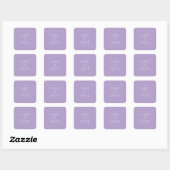 Minimalistische Save the Date-sticker  Vierkante Sticker (Vel)
