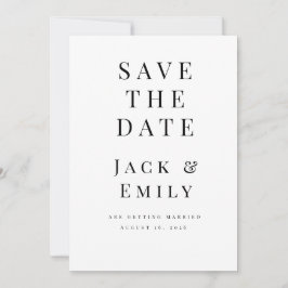 Minimalistische Save the Date Template | Elegante 