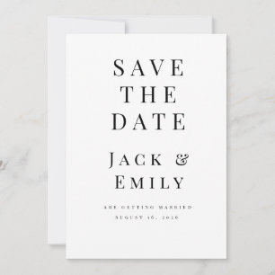 Minimalistische Save the Date Template   Elegante 