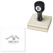 Minimalistische Save the Date Trouwring Rubberstempel (Gestempeld)