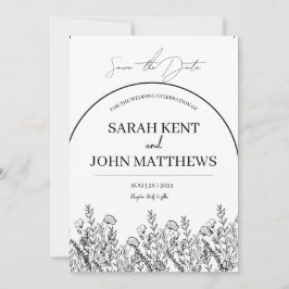 Minimalistische Save the Date Uitnodiging