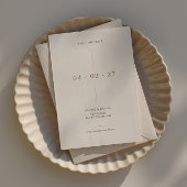 Minimalistische Save the Date Uitnodiging