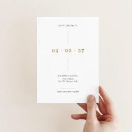 Minimalistische Save the Date-uitnodiging Kaart