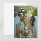 Minimalistische Save the Date Uitnodiging Template (Voorkant / Achterkant)