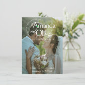 Minimalistische Save the Date Uitnodiging Template (Staand voorkant)