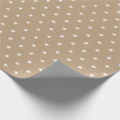 Minimalistische Scandi-kerst met aardentoonhoogte Cadeaupapier (Hoek)