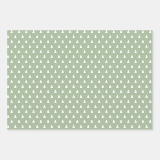 Minimalistische Scandi-kerst met aardentoonhoogte Inpakpapier Vel (Voorkant 2)