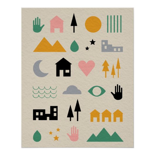 Minimalistische Scandinavische Elementen van Harmo Perfect Poster (Voorkant)