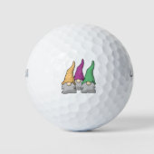 Minimalistische Scandinavische gnomen Golfballen (Voorkant)