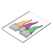 Minimalistische Scandinavische gnomen Notitieboek (Linkerzijde)
