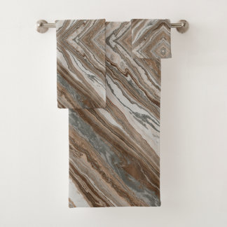 minimalistische Scandinavische graniet bruine grij Bad Handdoek