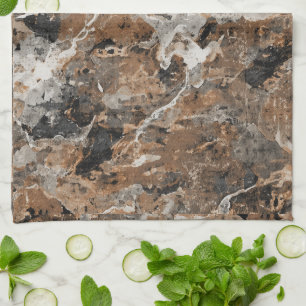 minimalistische Scandinavische graniet bruine grij Theedoek