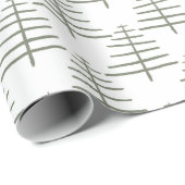 Minimalistische Scandinavische kerstboom Cadeaupapier (Rol Hoek)
