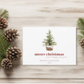 Minimalistische Scandinavische kerstboom Kaart