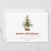 Minimalistische Scandinavische kerstboom Kaart (Voorkant)