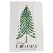 Minimalistische Scandinavische kerstboom Medium Cadeauzakje (Achterkant)