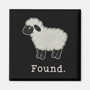Minimalistische schaap christelijke psalm 23 lam g magneet