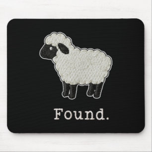 Minimalistische schaap christelijke psalm 23 lam g muismat
