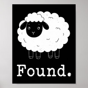 Minimalistische Schaap Christelijke Psalm 23 Lam g Poster