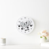 Minimalistische Schaatsen van de Roller Tekening d Ronde Klok (Huis)