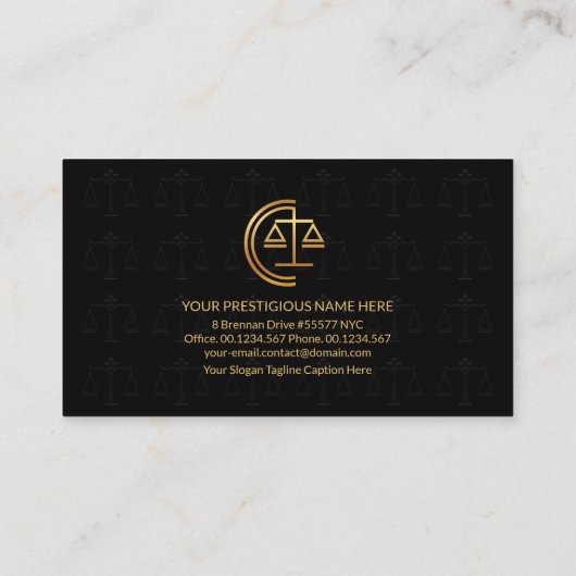 Minimalistische schalen van de wet op de rechterli visitekaartje (Achterkant)