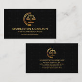 Minimalistische schalen van de wet op de rechterli visitekaartje (Voorkant / Achterkant)