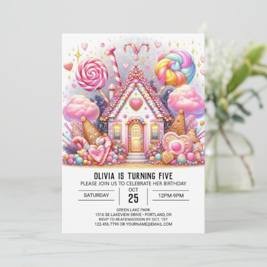 Minimalistische Schattige digitale verjaardag van  Kaart (Staand voorkant)