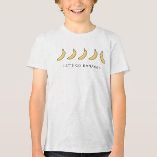 Minimalistische Schattige Laten we Bananen Gaan Ee Tri-Blend Shirt