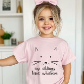 Minimalistische Schattigee Cat Face Outline T-shirt