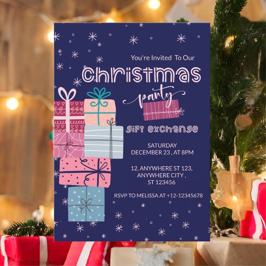 Minimalistische Schattigee feestelijke kleurrijke Kaart