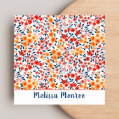 Minimalistische Schattigee Kleine Bloemen Unieke T Vierkante Visitekaartje