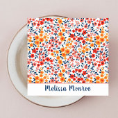 Minimalistische Schattigee Kleine Bloemen Unieke T Vierkante Visitekaartje