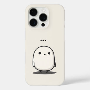 Minimalistische Schattigee Line Art Character Tele iPhone 16 Pro Hoesje