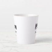 Minimalistische Schattigee moeder Est. Jaar Little Latte Mok (Voorkant)