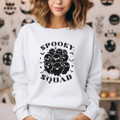 Minimalistische Schattigee Spooky Squad Halloween Trui