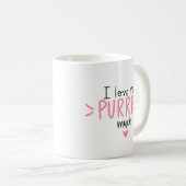 Minimalistische schattigheid Charm Schattige Cat T Koffiemok (Voorkant rechts)