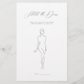 Minimalistische schets de jurk Vrijgezellenfeest s (Voorkant)