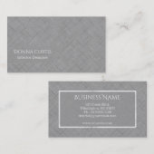 Minimalistische schetsmatige strepen | Med. Gray Visitekaartje (Voorkant / Achterkant)